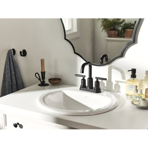Moen White Vitreous China DropIn Countertop Sink, 19 X 8.25 Inch